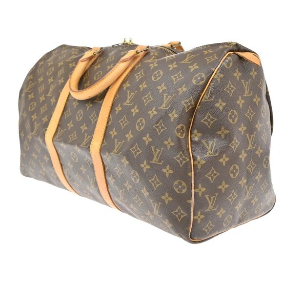 LOUIS VUITTON Keepall 50 Travel Hand Bag Monogram Leather Brown M41426 77KB300 - Picture 2 of 14